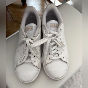 Adidas 8.5 women white sneakers